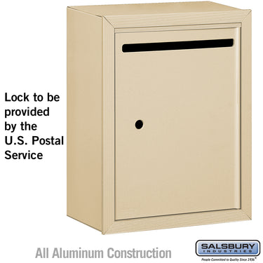 Letter Box - Standard - Surface Mounted - Sandstone - USPS Access